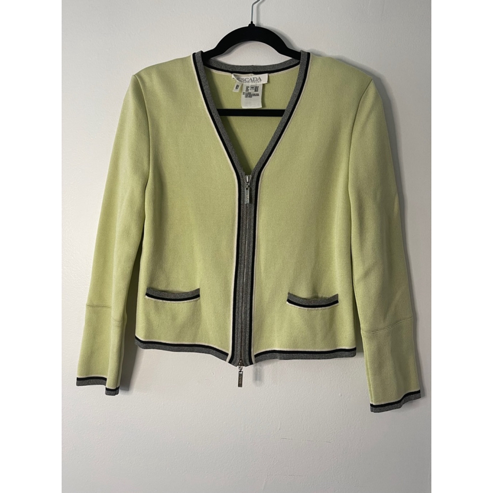 Women's Escada Cardigan, Size 40, Light Green